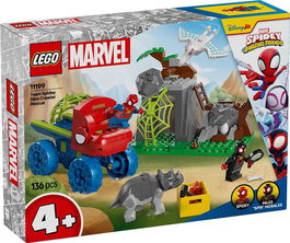 Lego Spidey Todoterreno Dinosaurio Y Equipo Spidey Al Rescate Juego de Construccion para Niños a partir de 4 Años