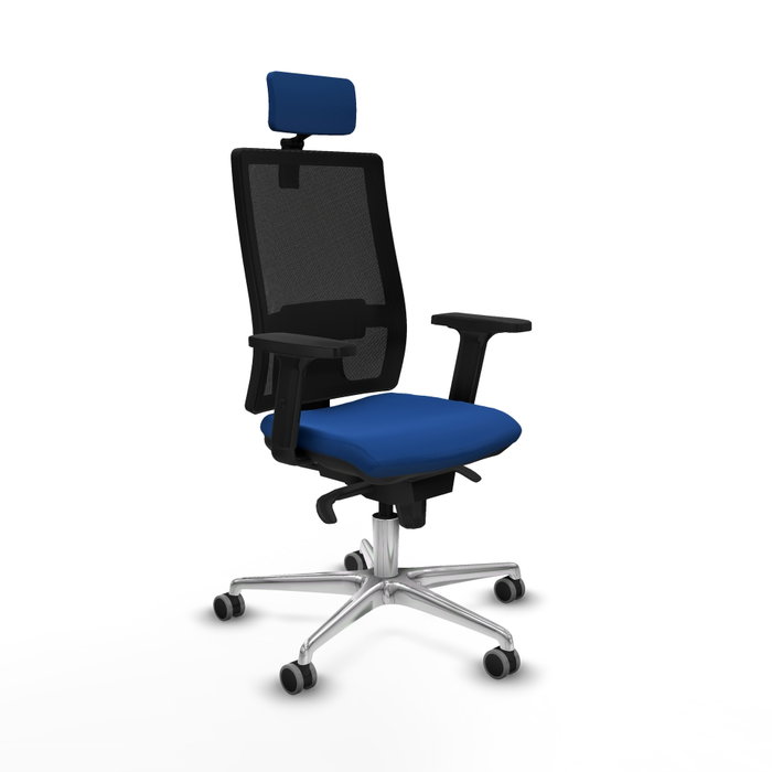 PIQUERAS Y CRESPO Silla de oficina Horna con mecanismo Sincro, Azul y Negro PIQUERAS Y CRESPO Silla de oficina Horna con mecanismo Sincro, Azul y Negro