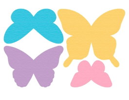 Misskuty Troquel fino ZAG mariposas básicas 4u.