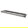 Patchpanel digitus 0,5u 19" 24 puertos color negro