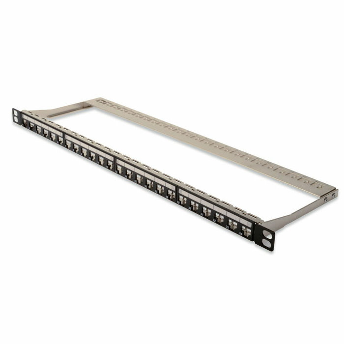 Digitus Patchpanel Modular Cat6a Apantallado 24 Puertos Negro 0.5U Digitus Patchpanel Modular Cat6a Apantallado 24 Puertos Negro 0.5U