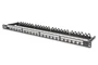 Digitus DN-91422 Panel de Parcheo 0.5U Rack 19", 24 Puertos Keystone, Color Negro, para Cable Cat6a