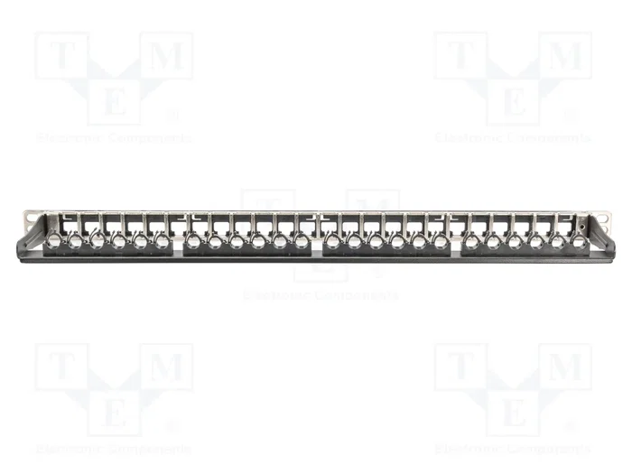 Digitus Panel de interconexión modular apantallado 24 puertos 0.5U Negro