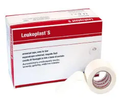 Unidix Esparadrapo de Tela Leukoplast Blanco 5 cm x 5 M, Adhesivo Hipoaerogénico