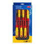 Knipex Juego de Destornilladores Aislados VDE 6 Piezas - Plano/Phillips para Trabajos Eléctricos hasta 1000V, Ref. 98 20 / 24