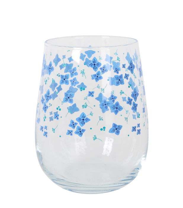 LAV Set 4 Vasos Gaia 475 cc Flores 7x9x11 cm (6 Cajas)