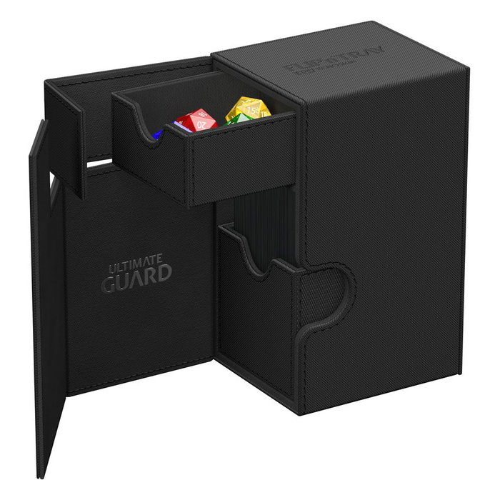 Ultimate Guard Flip'n'Tray 80+ Xenoskin - Black Ultimate Guard Flip'n'Tray 80+ Xenoskin - Black