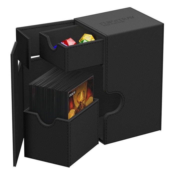Ultimate Guard Flip'n'Tray 80+ Xenoskin - Black Ultimate Guard Flip'n'Tray 80+ Xenoskin - Black