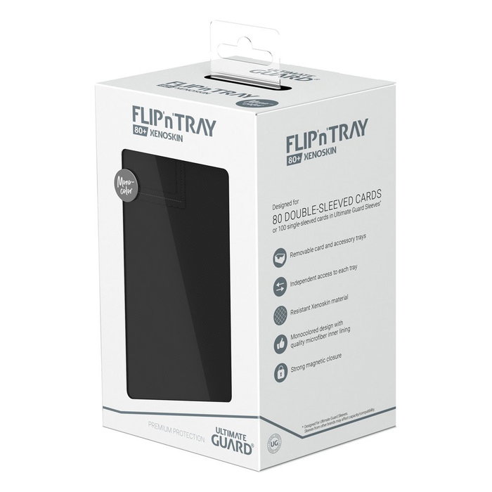Ultimate Guard Flip'n'Tray 80+ Xenoskin - Black Ultimate Guard Flip'n'Tray 80+ Xenoskin - Black