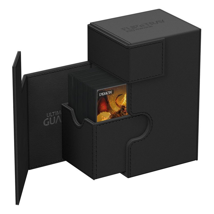 Ultimate Guard Flip'n'Tray 80+ Xenoskin - Black Ultimate Guard Flip'n'Tray 80+ Xenoskin - Black