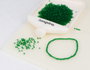 Innspiro Rocalla de Vidrio Redonda Glaseado Verde 2,3mm 500g