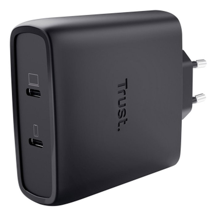 Trust Maxo Cargador GaN 100W 2x USB-C Negro Trust Maxo Cargador GaN 100W 2x USB-C Negro