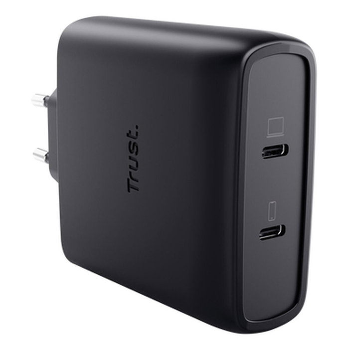 Trust Maxo Cargador GaN 100 W 2xUSB-C Negro Trust Maxo Cargador GaN 100 W 2xUSB-C Negro