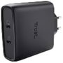 Trust Maxo Cargador GaN 100 W 2xUSB-C Negro
