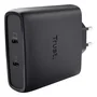 Trust Maxo Cargador GaN 100W con 2 puertos USB-C y cable de 2m - Negro