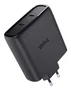 Trust Maxo Cargador GaN 100W con 2 puertos USB-C y cable de 2m - Negro