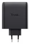 Trust Maxo Cargador GaN 100W con 2 puertos USB-C y cable de 2m - Negro
