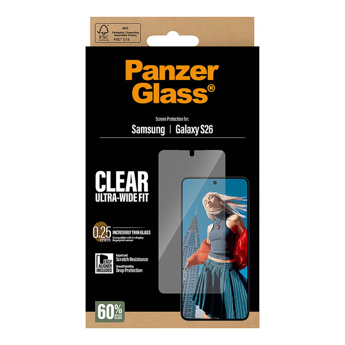 PanzerGlass Protector de Pantalla Samsung Galaxy S26 Ultra-Wide Fit con EasyAligner PanzerGlass Protector de Pantalla Samsung Galaxy S26 Ultra-Wide Fit con EasyAligner