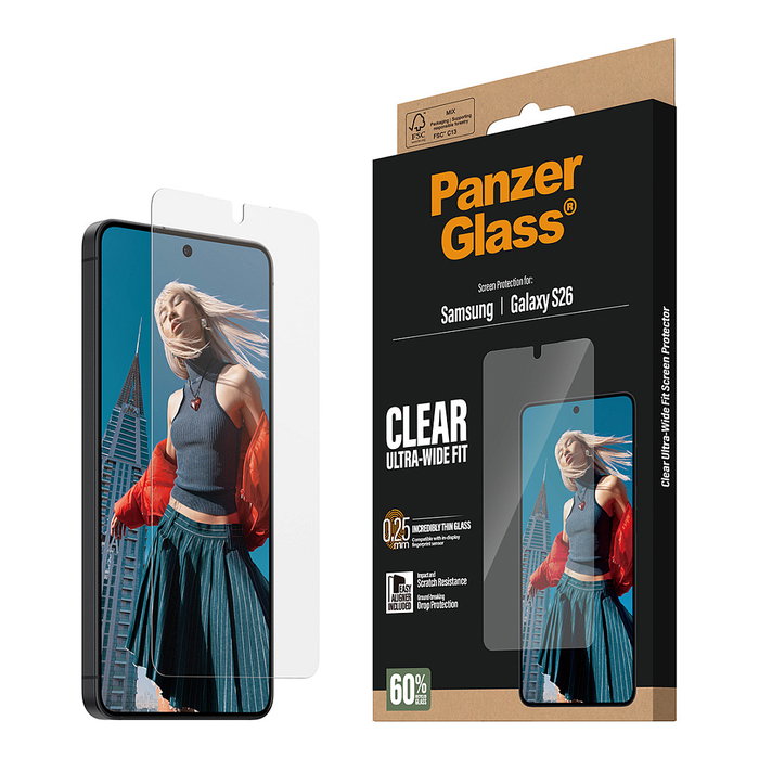 PanzerGlass Protector de Pantalla Samsung Galaxy S26 Ultra-Wide Fit con EasyAligner PanzerGlass Protector de Pantalla Samsung Galaxy S26 Ultra-Wide Fit con EasyAligner
