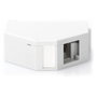 DIGITUS Patch panel Keystone angular blanco para carril DIN en ABS
