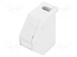 DIGITUS Patch panel Keystone angular blanco para carril DIN en ABS