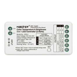 Miboxer Controlador LED 3in1 (Single+CCT) DC12/24V 2,4G Milight/Miboxer