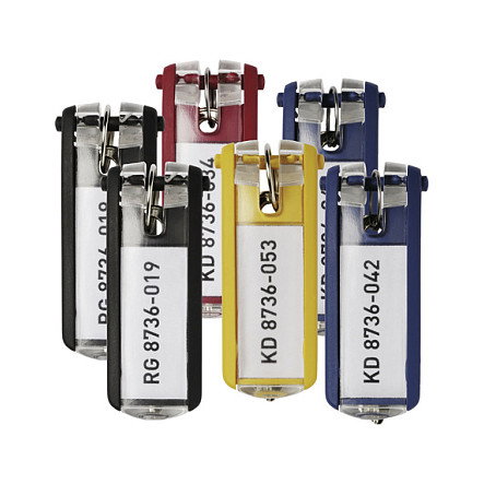 Durable Key Clip Amarillo 6 unidades