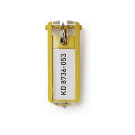 Durable Key Clip Amarillo 6 unidades