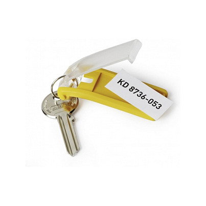 Durable Key Clip Amarillo 6 unidades