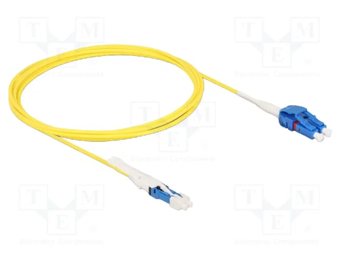 DeLOCK Cable de fibra óptica CS a LC Duplex UPC Uniboot 2 m
