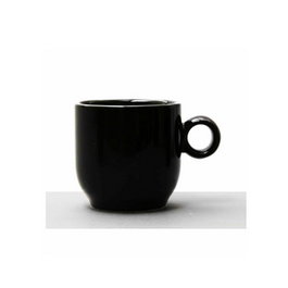 Langenthal Taza de Té de Porcelana Dixyblack, Capacidad 19 cl, Color Negro (Set de 6)
