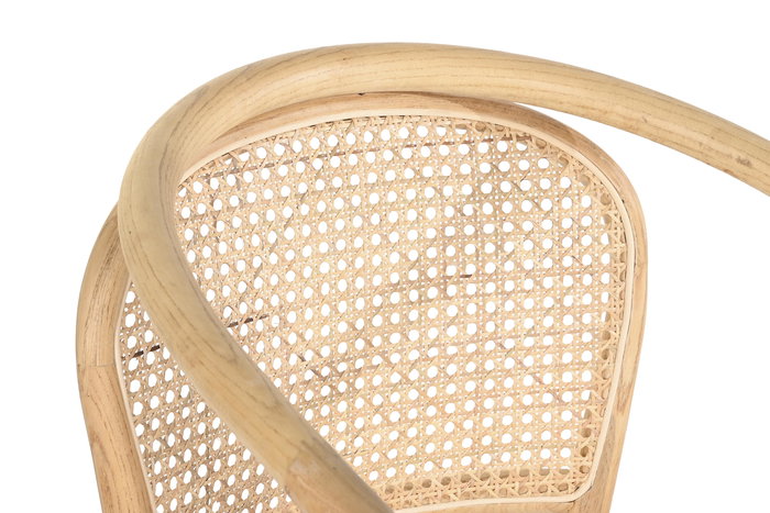 DKD Home Decor Silla Horeca Olmo Ratan Natural 53 x 80 x 54 cm