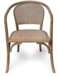 DKD Home Decor Silla Olmo y Ratán Natural