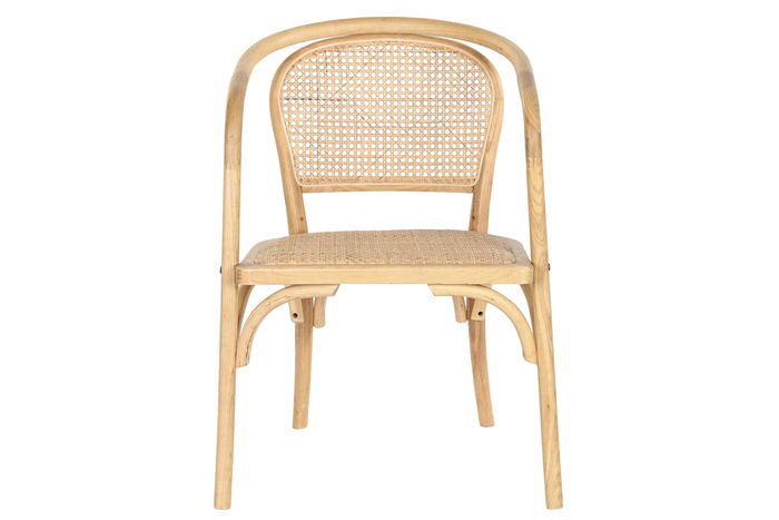 DKD Home Decor Silla Horeca Olmo Ratan Natural 53 x 80 x 54 cm