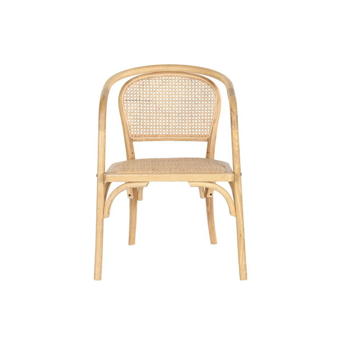 DKD Home Decor Silla Olmo y Ratán Natural
