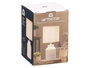Giftdecor Lámpara Sobremesa Cilindrica Rayas Gris 13x20x13 cm (Set de 12)
