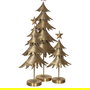 Figura Árbol Oro Metal Decoración 27,50 X 13,50 X 53 cm