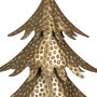Figura Árbol Oro Metal Decoración 27,50 X 13,50 X 53 cm