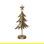 Figura Árbol Oro Metal Decoración 27,50 X 13,50 X 53 cm