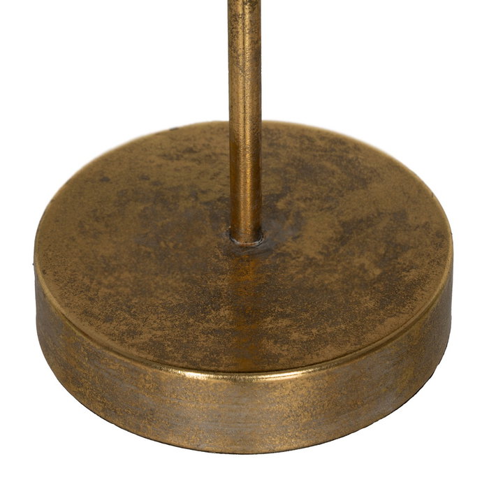 Figura Árbol Oro Metal Decoración 27,50 X 13,50 X 53 cm