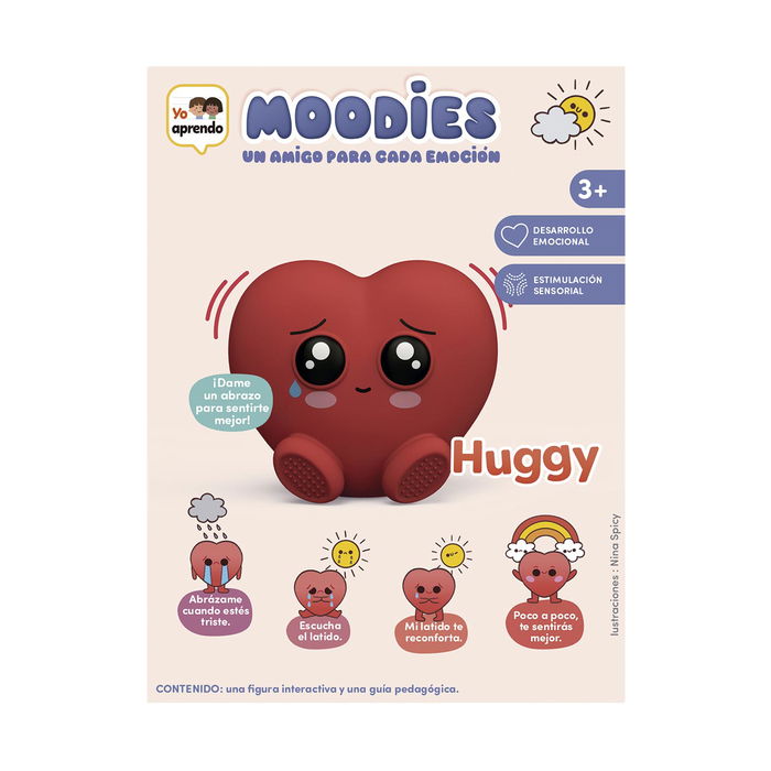 Diset Yo Aprendo Moodies - Huggy 1120200310 Juguete Educativo Emocional en Español para Niños +3 Años