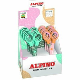 Alpino Tijeras Escolares Pastel Surtidas de 130 mm (Pack de 12) extra_attributes_min_sale_units: 1