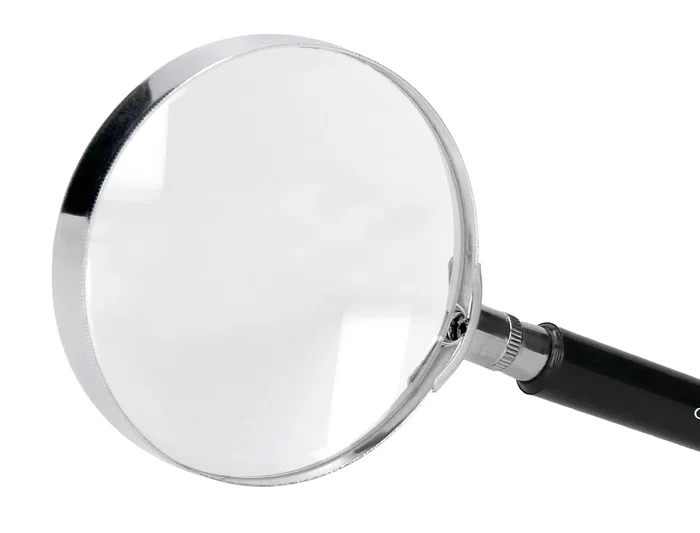Q-connect Lupa Cristal Aro Metálico Mango Plástico Negro 90 mm 3 Aumentos