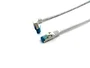 Equip 605807 - Cable Patch Cat6a 0,5 m S/FTP (S-STP) - Para 10 Gigabit Ethernet - Conectores RJ45 Derecho y Angular Macho - Blanco - Compatible con PoE+
