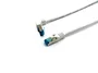 Equip 605807 - Cable Patch Cat6a 0,5 m S/FTP (S-STP) - Para 10 Gigabit Ethernet - Conectores RJ45 Derecho y Angular Macho - Blanco - Compatible con PoE+