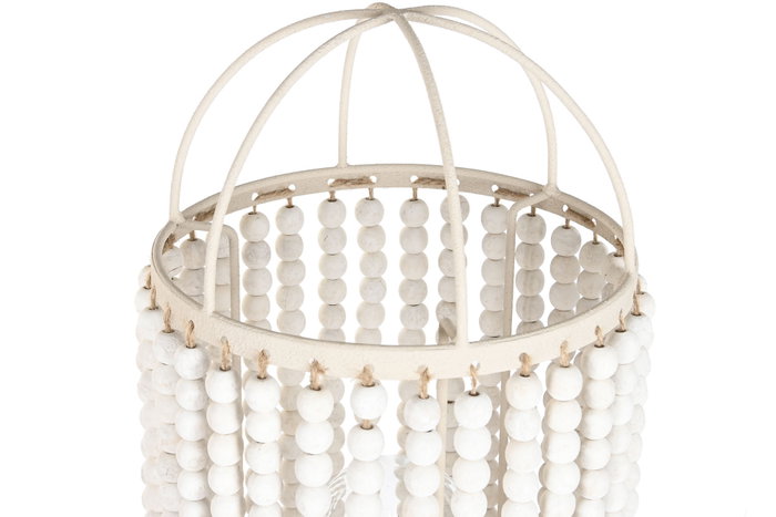 DKD Home Decor Lámpara de pie de metal beige