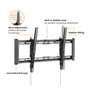 VALUE Soporte de pared inclinable 37-80 pulgadas hasta 75 kg