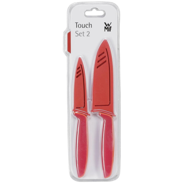 WMF Juego de Cuchillos 4 Piezas Rojo Acero Inoxidable WMF Juego de Cuchillos 4 Piezas Rojo Acero Inoxidable