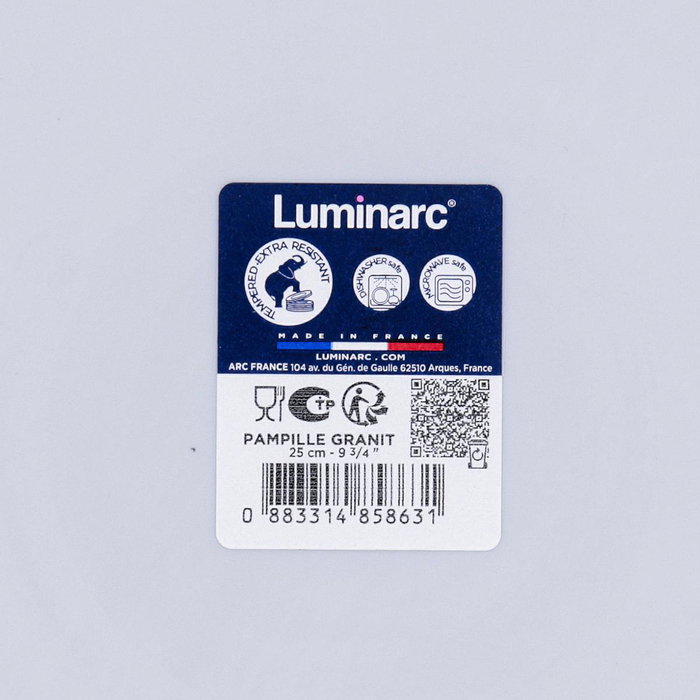 Plato Llano Opal Pampille Granit Luminarc 25 cm Plato Llano Opal Pampille Granit Luminarc 25 cm