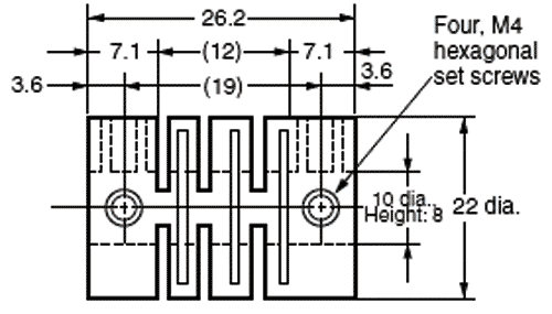 OMRON Embrague de Plástico E69-C10B con Diámetros de 10mm OMRON Embrague de Plástico E69-C10B con Diámetros de 10mm